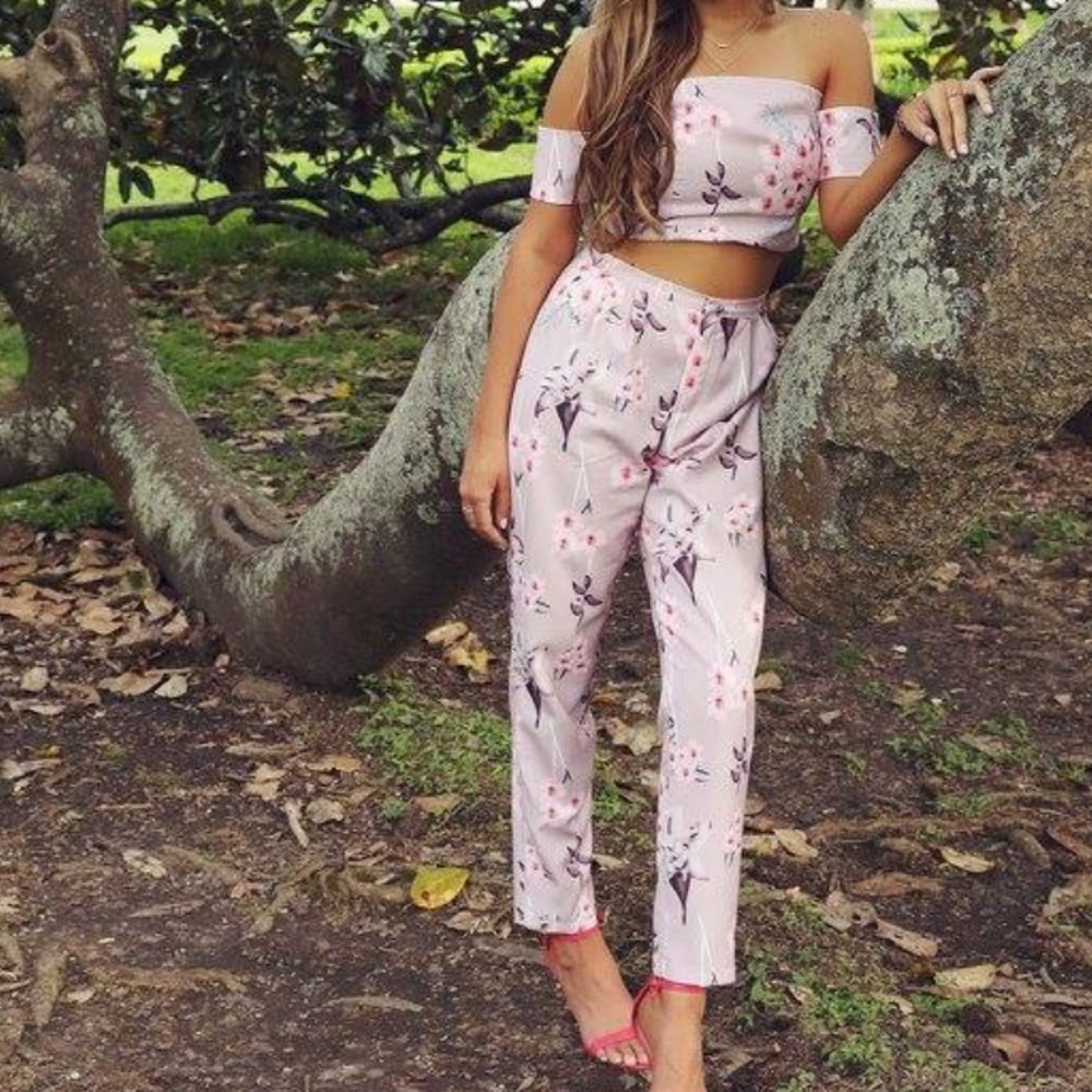 2 piece floral set